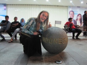 Some days I feel like I'm riding high on this ball Bahasa Indonesia, other days I feel like I am being squashed below. I guess it is a success either way if I can at least do it with a smile.